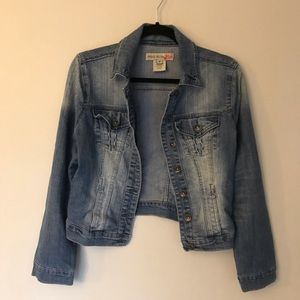Paris Blues Cropped Denim Jean Jacket